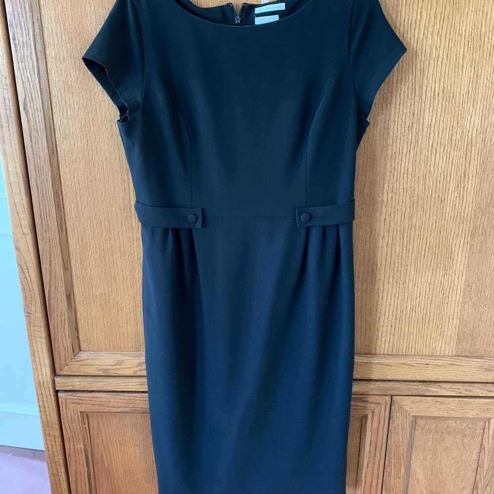 Emma James Dress Black Cap Sleeve Size 12